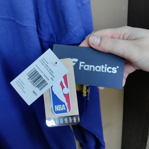 Fanatics Golden State Warriors Long Sleeved Baseball T-shirt - Picture 4 of 6